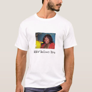 BBWの気球の花型女性歌手の役人のTシャツ Tシャツ