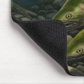 BCサーモンアートマウスパッド魚絵画のデコール マウスパッド (コーナー)