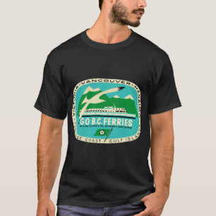 BCフェリーズビクトリアバンクーバーヴィンテージトラベルデカール Tシャツ