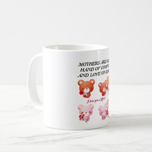 BCマザーズは神のコーヒーマグ コーヒーマグカップ (正面左)