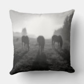 BC牧場ウマ科のの馬好き写真 クッション (裏面)