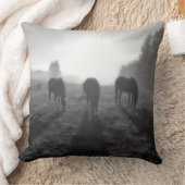 BC牧場ウマ科のの馬好き写真 クッション (ブランケット)