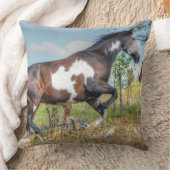 BC牧場ウマ科のの馬好き写真 クッション (ブランケット)