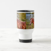 BC牧場ウマ科のの馬好き写真 トラベルマグ (中央)