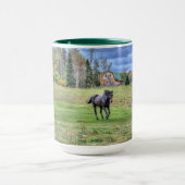 BC牧場ウマ科のの馬好き写真 マグカップ (中央)