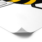 BC – イエロージャケットビー投げサッカーポスター ポスター (角)