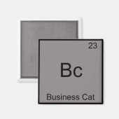 Bc - ビジネス猫 楽しい化学元素記号 マグネット (正面/裏面)