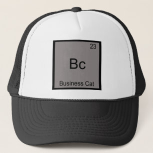 Bc - Business Cat おもしろい Chemistry Element Symbol キャップ