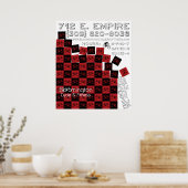 BC&Fカスケード（ストア情報あり） ポスター (キッチン)