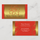 BC for Yogaインストラクターまたは美しいスタジオ 名刺 (正面/裏面)