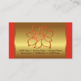 BC for Yogaインストラクターまたは美しいスタジオ 名刺