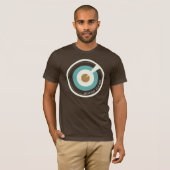 BC_Logoブラウンのワイシャツ Tシャツ (正面フル)