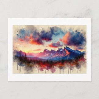 BC Rockies Sunset,  ポストカード