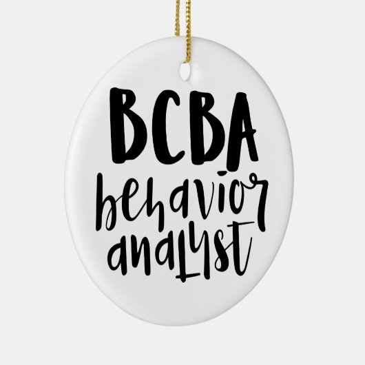 BCBA、BCBAギフト、動作アナリスト、 セラミックオーナメント (右)