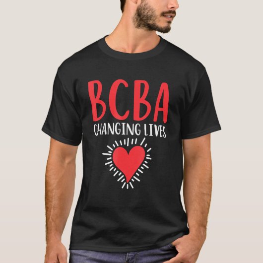 Bcba Change Lives Baセラピスト行動アナリスト Tシャツ (正面)
