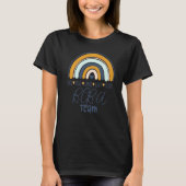 Bcba Team Boho Rainbow Rbt Aba Applied Behavior An Tシャツ (正面)
