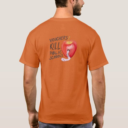 BCDバウチャーは公立学校を殺すTシャツ Tシャツ (裏面)