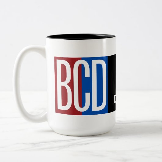 BCDロゴ コーヒーマグ ツートーンマグカップ (左)
