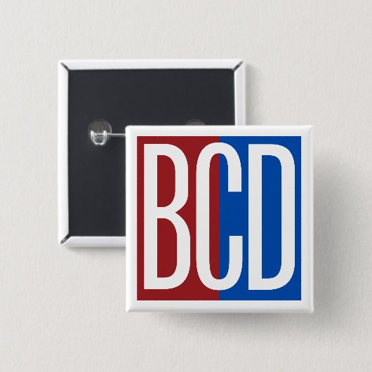 BCD Square Button 缶バッジ (正面&裏面)