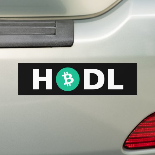 BCH Bitcoin現金HODLバンパーステッカー バンパーステッカー (車上)