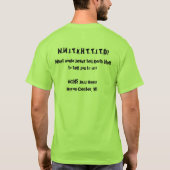 BCHSのジャズバンドのTシャツ Tシャツ (裏面)
