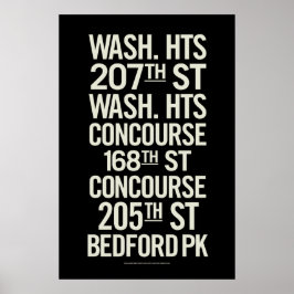 BCLヴィンテージ地下鉄シンボルや象徴ポスター ポスター