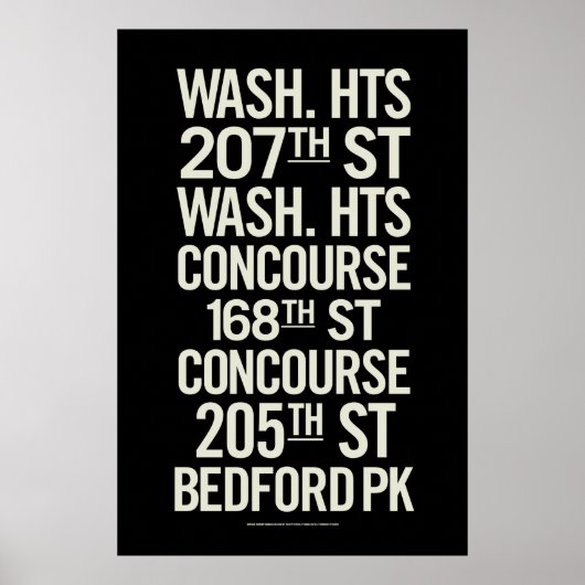 BCLヴィンテージ地下鉄シンボルや象徴ポスター ポスター (正面)