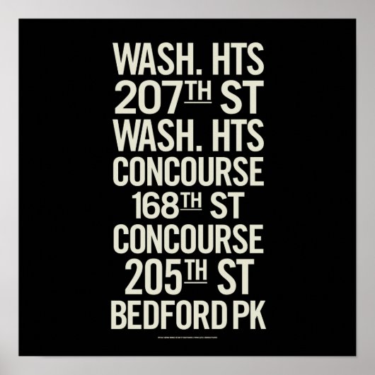 BCLヴィンテージ地下鉄シンボルや象徴 ポスター (正面)