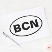 BCNオーバルデカール 楕円形シール (封筒)