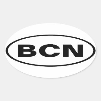 BCNオーバルデカール 楕円形シール