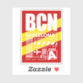 BCNバルセロナエアポート シール (シート)