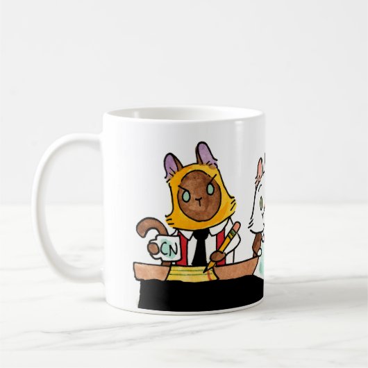 BCNモーニングデスクマグ コーヒーマグカップ (左)