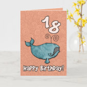 bdのクジラ- 18 カード (黄色い花)