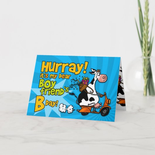bdのスクーター牛-ボーイフレンド カード (正面)
