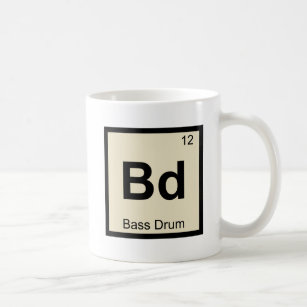 Bd -バスドラム音楽化学の定期表 コーヒーマグカップ