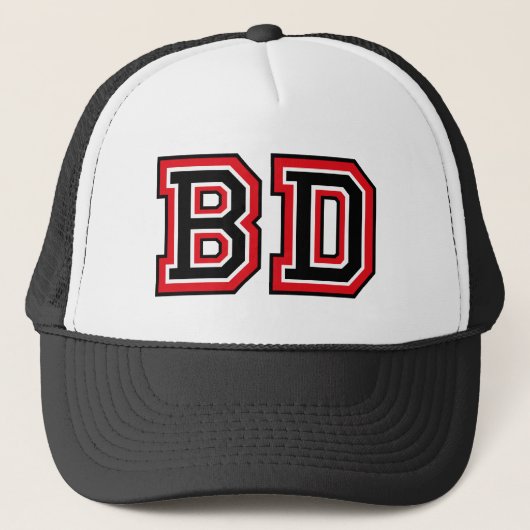 "BD" モノグラム キャップ (正面)