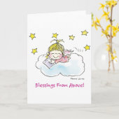 BD-004誕生日の天使 カード (黄色い花)