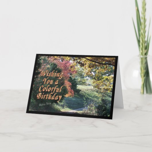 Bdayカラフルカーカスタマイズド-it カード (正面)