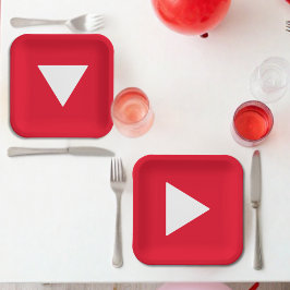 Bdayチューブ紙プレート ペーパープレート