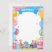 BDAYパーティー 案内状 (正面)