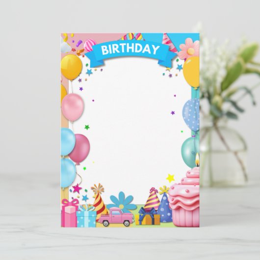 BDAYパーティー 案内状 (スタンド正面)