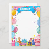 BDAYパーティー 案内状 (正面/裏面)