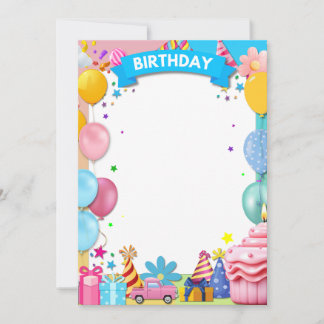 BDAYパーティー 案内状