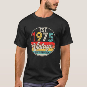 Bday 47歳ヴィンテージ1975限定版47th tシャツ