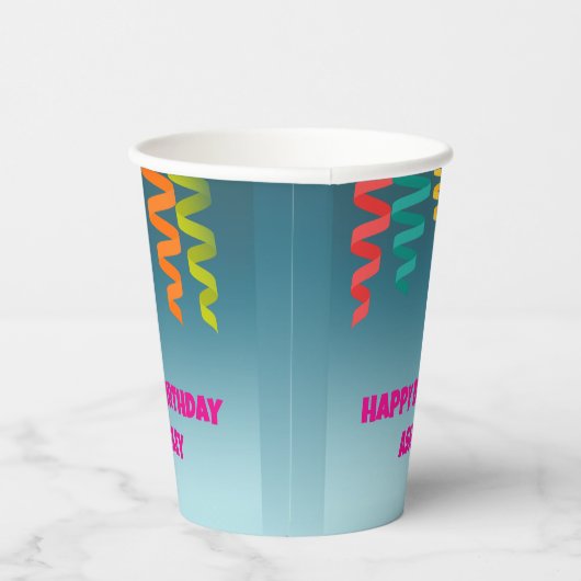 BDAY CUP （編集可能） 紙コップ (右)