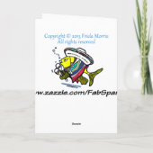 bday FELIZ CUMPLEAÑOSのスペインのでおもしろいなメキシコ魚 カード (裏面)