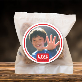 BDay Tube Photo Sticker ラウンドシール