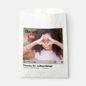 Bday Tube Thanks For Subscribing Photo  フェイバーバッグ (正面)