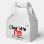 Bday Tube Thanks For Subscribing Photo Favour Box フェイバーボックス (裏面)