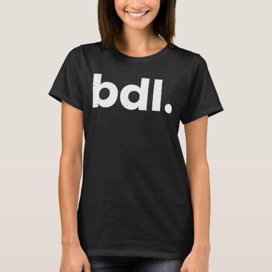 BDL Hartford Connecticut空港コードリストBDL Tシャツ (正面)